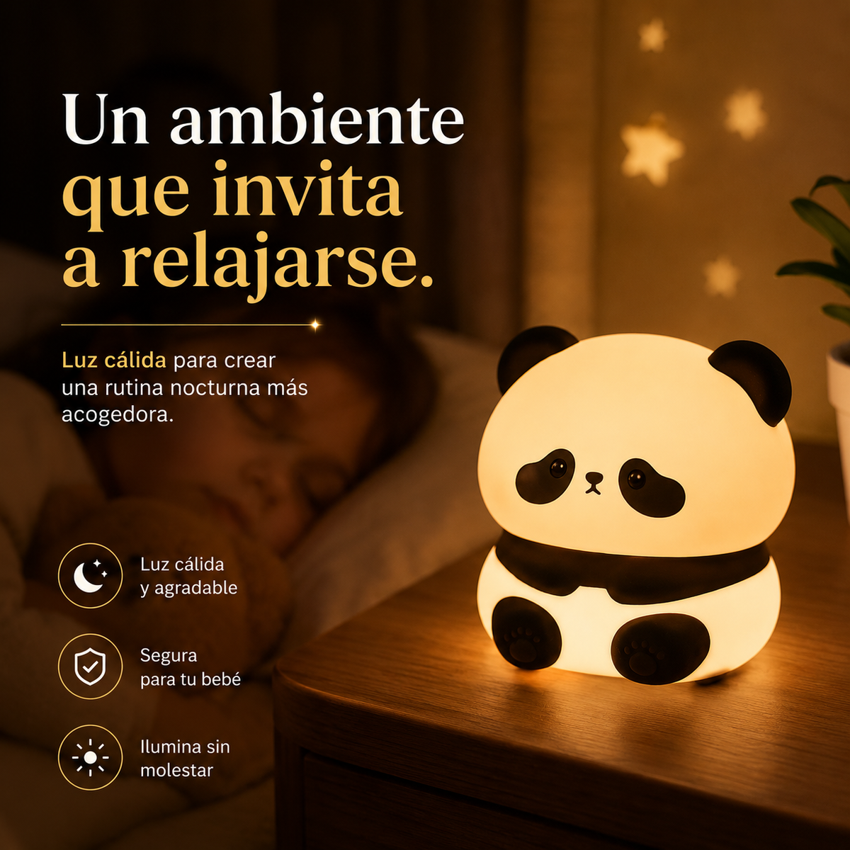 LumiCalma™ | Sueño continuo sin encandilar a tu bebé.